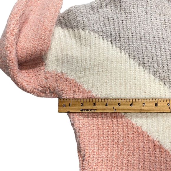 Lulu's Women's Colorblock Talk The Block Eyelash Knit Soft Sweater Size Medium - Picture 13 of 15